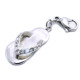 Ocelový přívěsek žužu - Pantoflíček / Zuzu / Shoe / Stones (3591) 